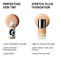 Stretch Fluid Foundation for Buildable Coverage