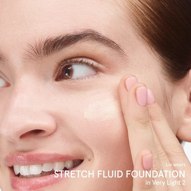 Stretch Fluid Foundation for Buildable Coverage