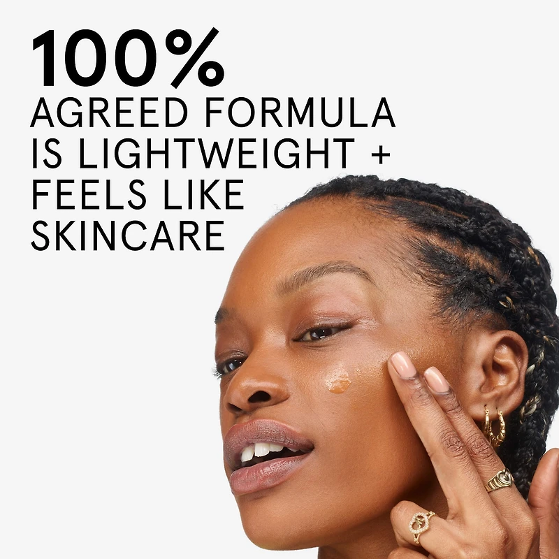 Stretch Fluid Foundation for Buildable Coverage