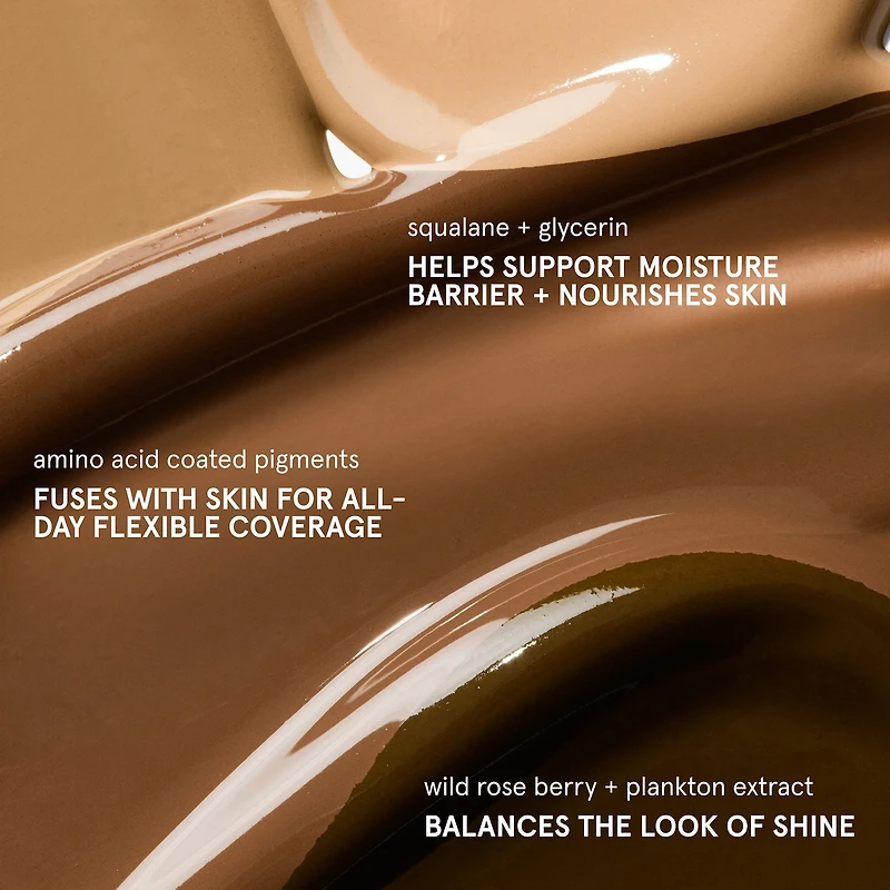 Stretch Fluid Foundation for Buildable Coverage