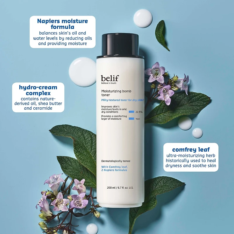 Lotion tonique hydratante Bomb avec céramides