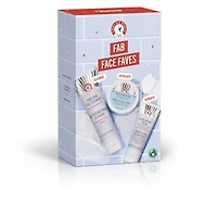 Ensemble-cadeau de favoris pour le visage FAB, le meilleur des soins pour la peau pour nettoyer, exfolier et hydrater