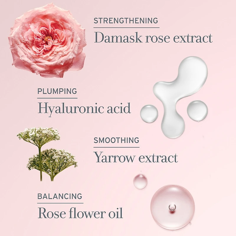 Hydratant léger à l'acide hyaluronique et à la rose