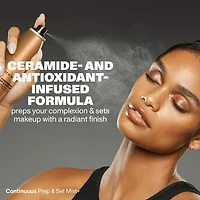 Brume continue surchargée Prep & Set avec antioxydants et céramides