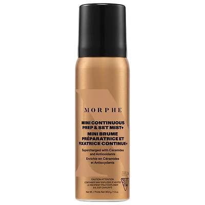 Brume continue surchargée Prep & Set avec antioxydants et céramides