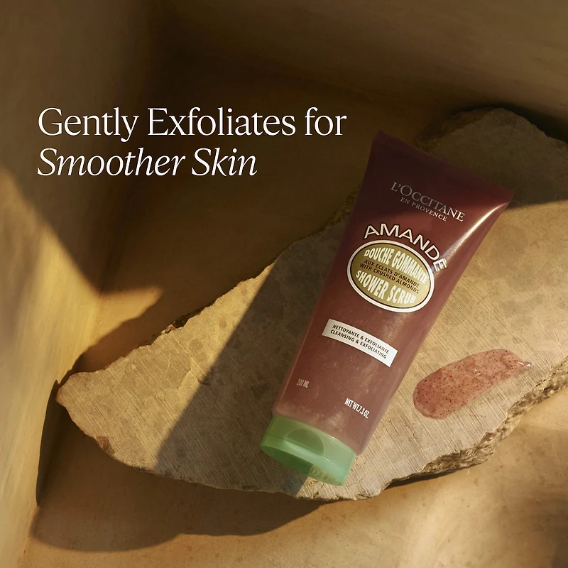 Exfoliant pour la douche aux amandes