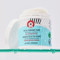 Disques exfoliants éclat du visage aux acides glycolique et lactique avec AHA