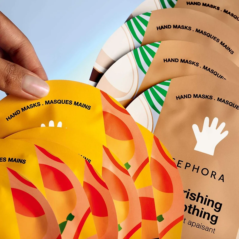 Masque hydratant pour les mains à la noix de coco et mangue