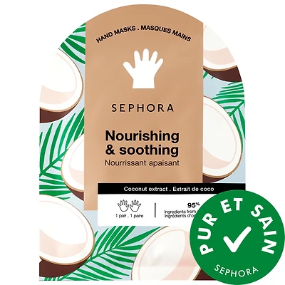Masque hydratant pour les mains à la noix de coco et mangue