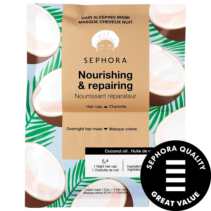 SEPHORA COLLECTION Nourishing Hair Sleeping Mask in Coconut + Mango Coconut 1 oz/30 ml