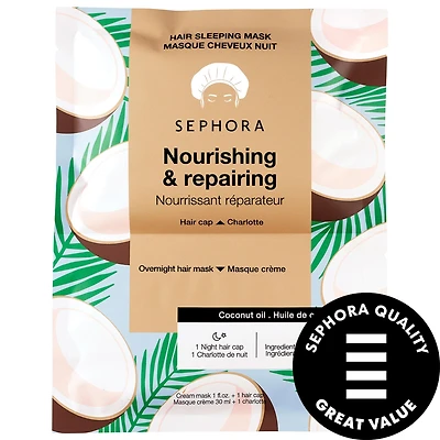 SEPHORA COLLECTION Nourishing Hair Sleeping Mask in Coconut + Mango Coconut 1 oz/30 ml