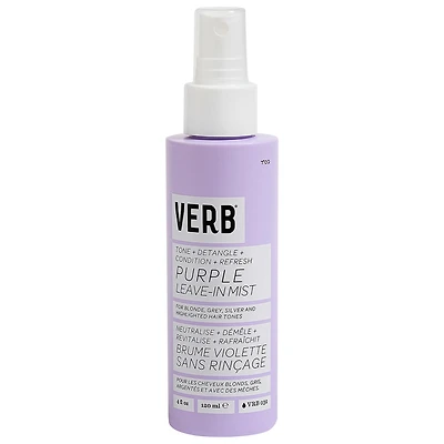 Verb Brighten and Detangle Purple Leave-In for Blonde Hair 4 oz / 120 ml