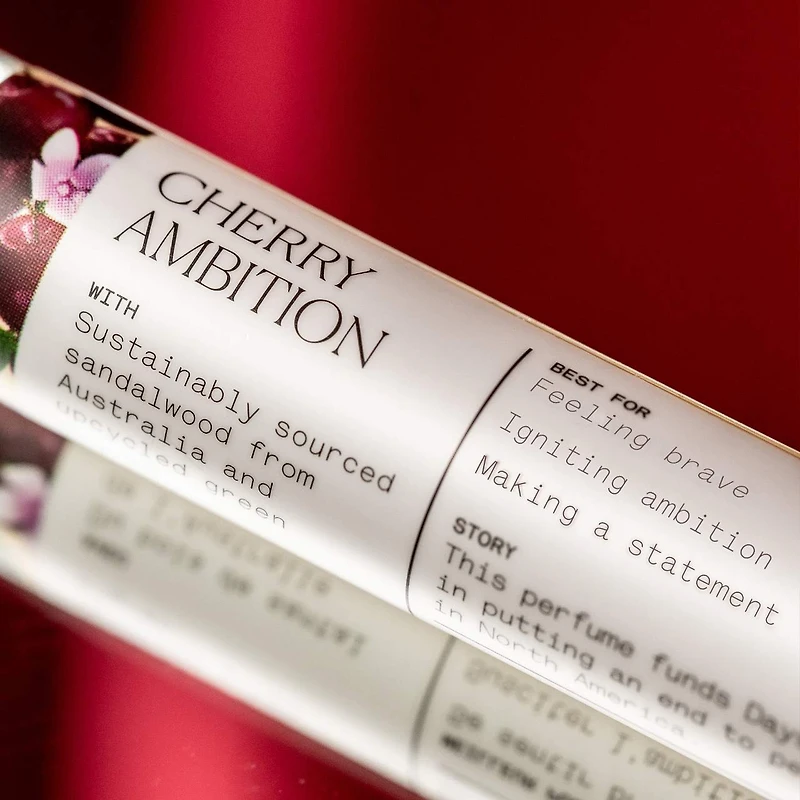 Eau de parfum Cherry Ambition avec guimauves