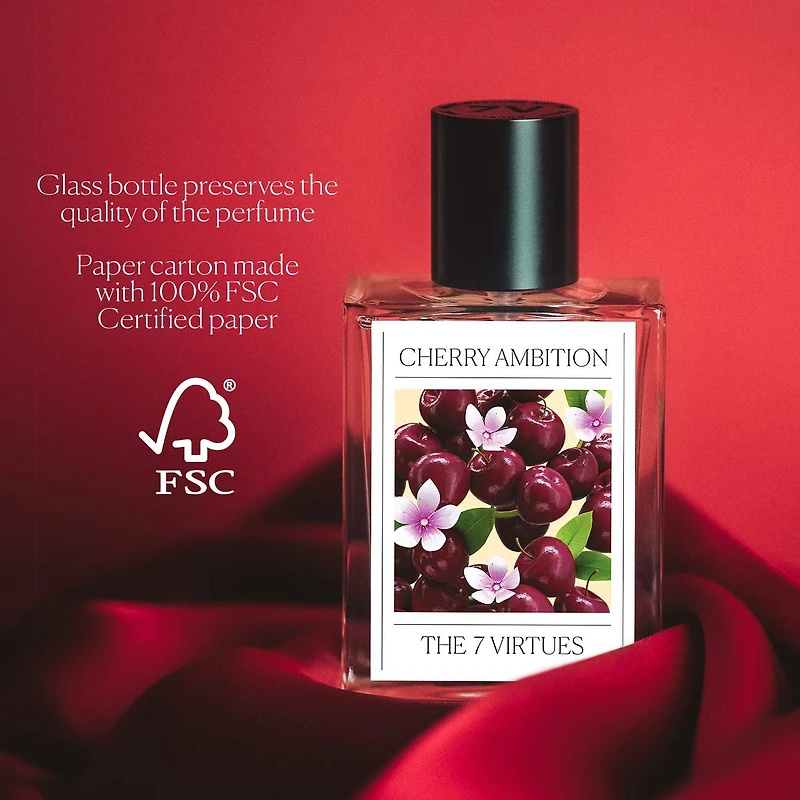 Eau de parfum Cherry Ambition avec guimauves