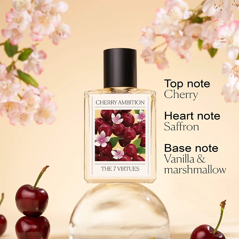 Eau de parfum Cherry Ambition avec guimauves