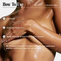 The Body Peel - Resurfacing Serum with 12% AHA/BHA/PHA, 1% Resveratrol + Peeling Peptide