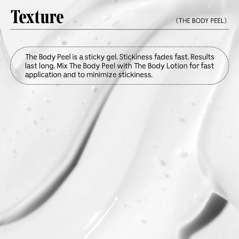 The Body Peel - Resurfacing Serum with 12% AHA/BHA/PHA, 1% Resveratrol + Peeling Peptide
