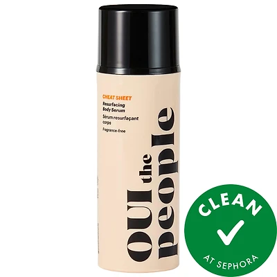 Cheat Sheet Resurfacing Body Exfoliant Serum with AHA + BHA