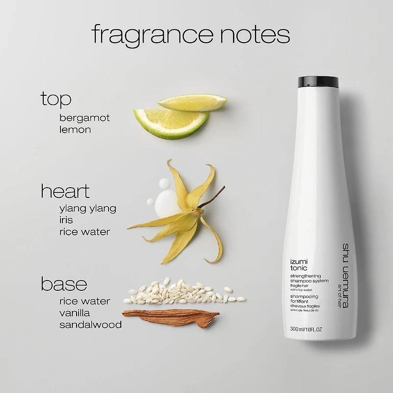 Shampoing Izumi Tonic fortifiant et épaississant à l’eau de riz