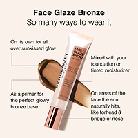 Gel-crème visage au fini bronzé avec squalane, céramides et acide hyaluronique