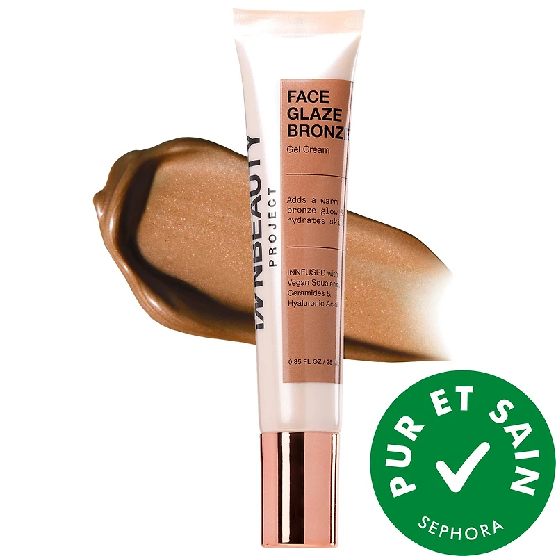 Gel-crème visage au fini bronzé avec squalane, céramides et acide hyaluronique