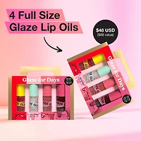 Glaze For Days 4-Piece Lip Oil Set