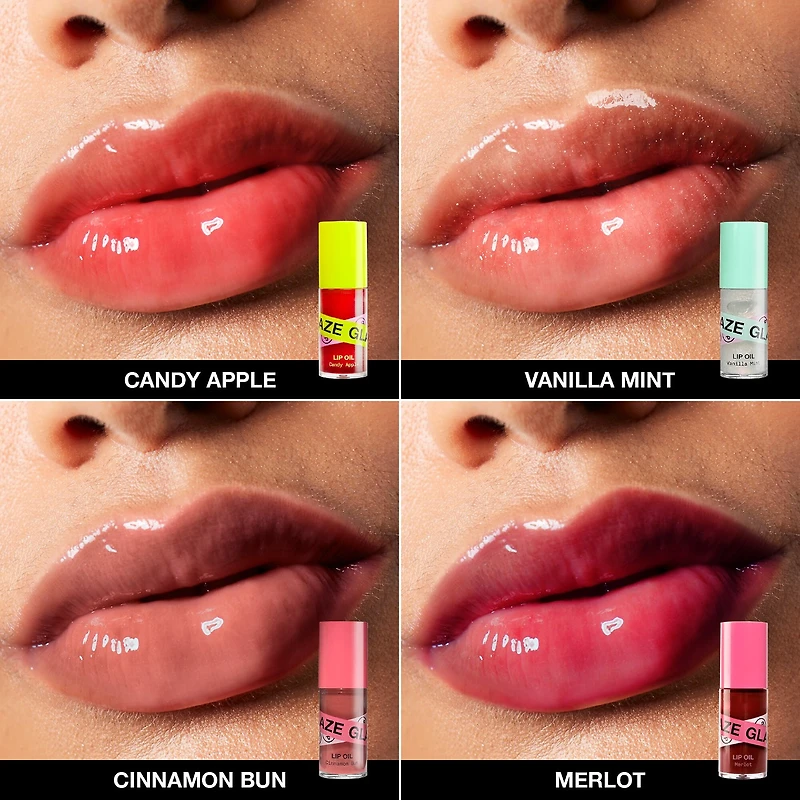 Glaze For Days 4-Piece Lip Oil Set