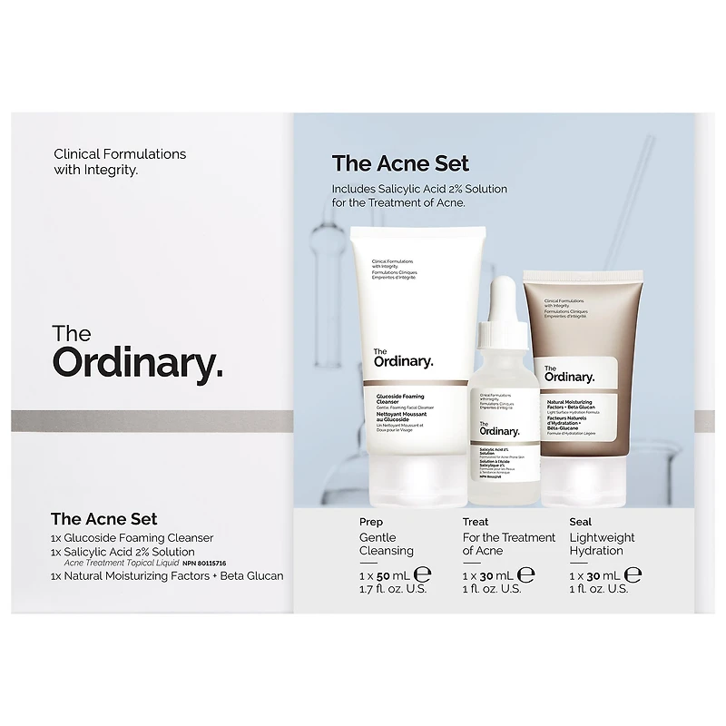 Ensemble pour peau acnéique