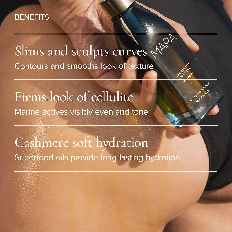 Sea Sculpt Body Oil for Firmness & Cellulite with Algae + Moringa