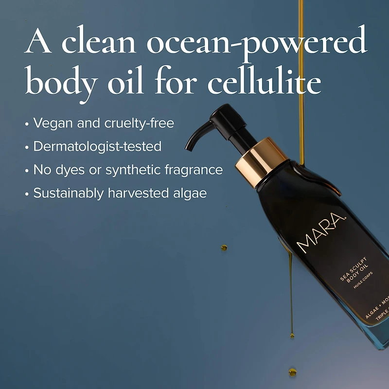 Sea Sculpt Body Oil for Firmness & Cellulite with Algae + Moringa