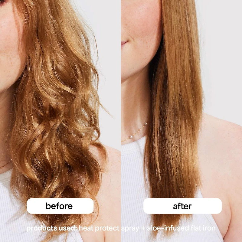 Flat Iron Hair Straightener with Aloe-Infused Ceramic Plates