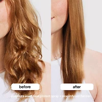 Flat Iron Hair Straightener with Aloe-Infused Ceramic Plates