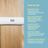 Flat Iron Hair Straightener with Aloe-Infused Ceramic Plates