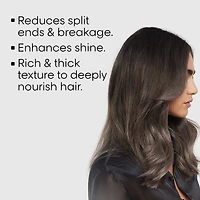 Shampoing professionnel épaississant pour cheveux long pour pointes fourchues