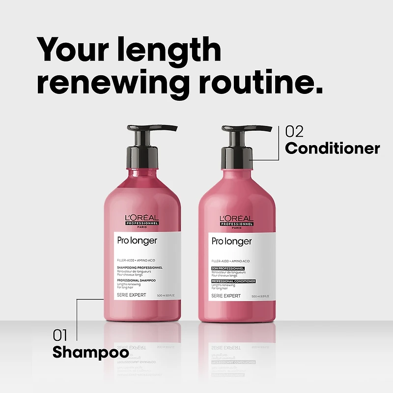Shampoing professionnel épaississant pour cheveux long pour pointes fourchues