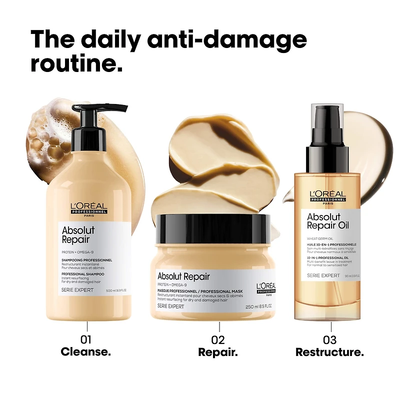 Masque capillaire de protéines réparateur Absolut