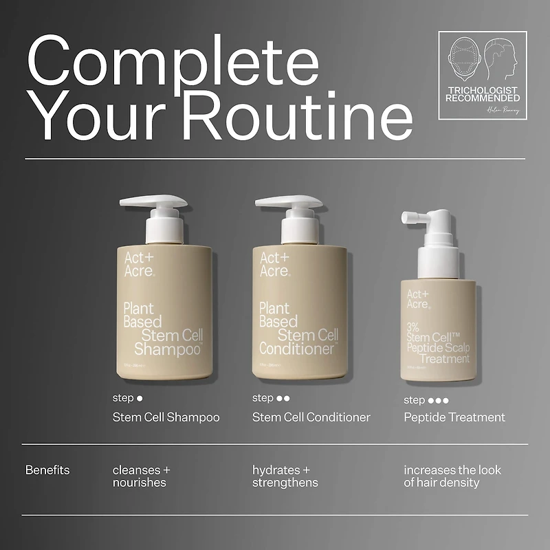 3% Stem Cell Peptide Hair + Scalp Treatment For Severe Hair Thinning