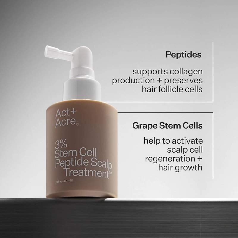 3% Stem Cell Peptide Hair + Scalp Treatment For Severe Hair Thinning