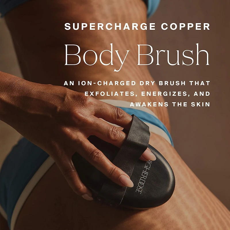 Supercharge Copper Body Brush for Exfoliating & Circulation