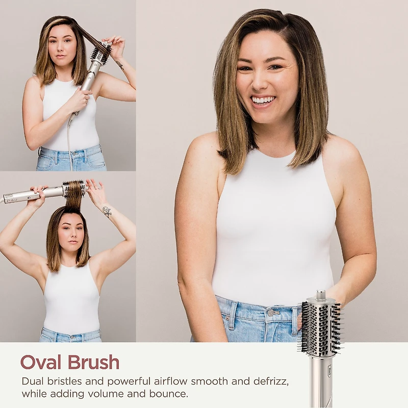 Sèche-cheveux et outil polyvalent de coiffage FlexStyle™ de Shark pour les cheveux droits et ondulés