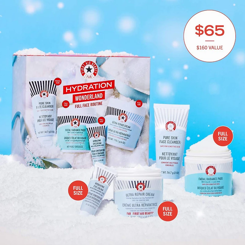 Ensemble-cadeau des Fêtes Hydratation Wonderland – Rituel complet pour le visage
