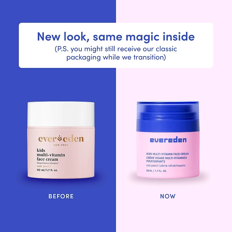 Kids Multi-Vitamin Face Cream with Vitamin E, B3, B5 (Niacinamide) & Squalane