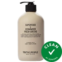 Youth To The People Superfood Omega Hand + Body Lotion with Kale + Green Tea null