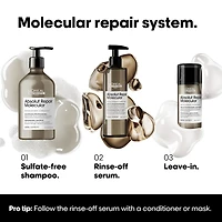 Shampoing Absolut Repair à réparation moléculaire pour cheveux très abîmés