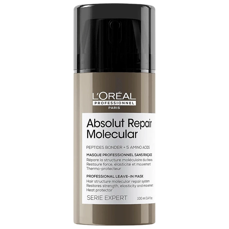 Crème capillaire sans rinçage Absolut Repair à réparation moléculaire pour cheveux abîmés