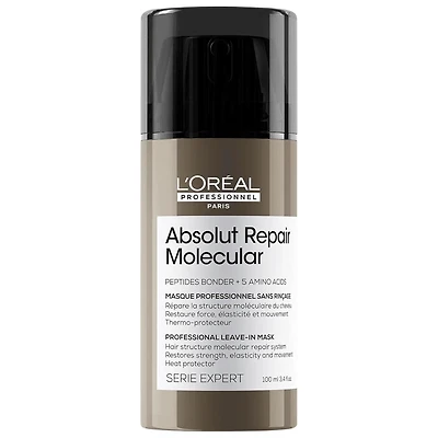 Crème capillaire sans rinçage Absolut Repair à réparation moléculaire pour cheveux abîmés