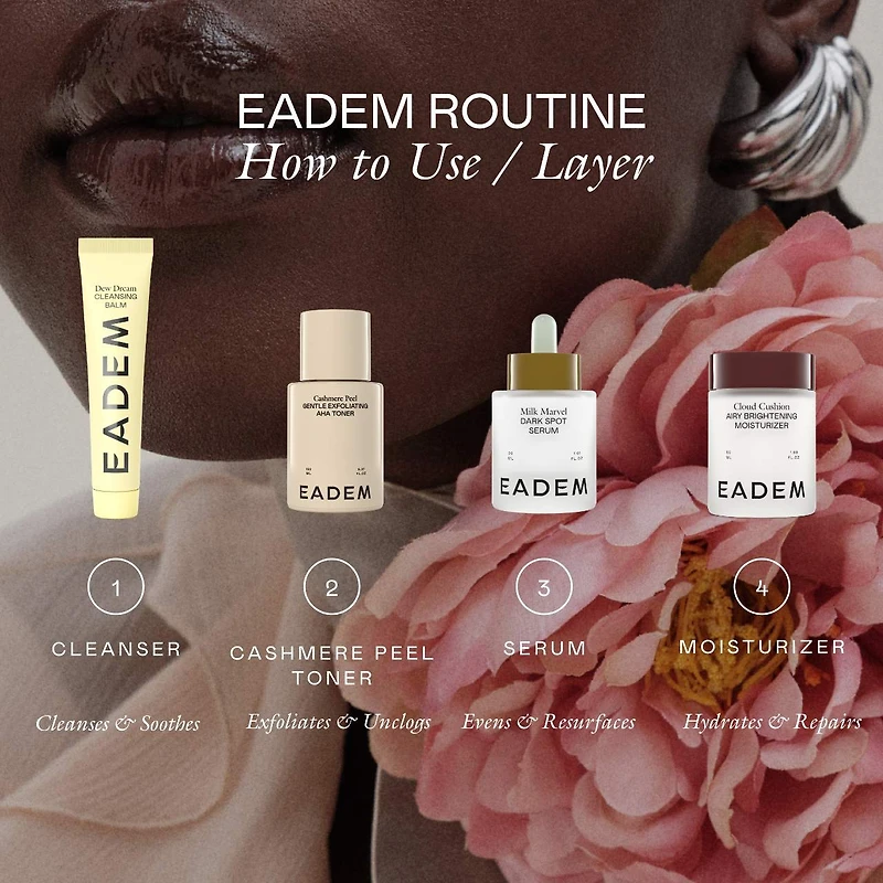 Cashmere Peel Gentle AHA + PHA Exfoliating Toner with 9% Lactic, Azelaic, Tranexamic Acids