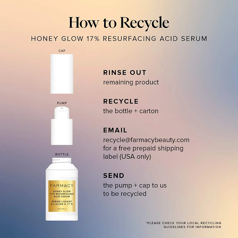 Honey Glow 17% AHA + BHA Resurfacing Acid Serum