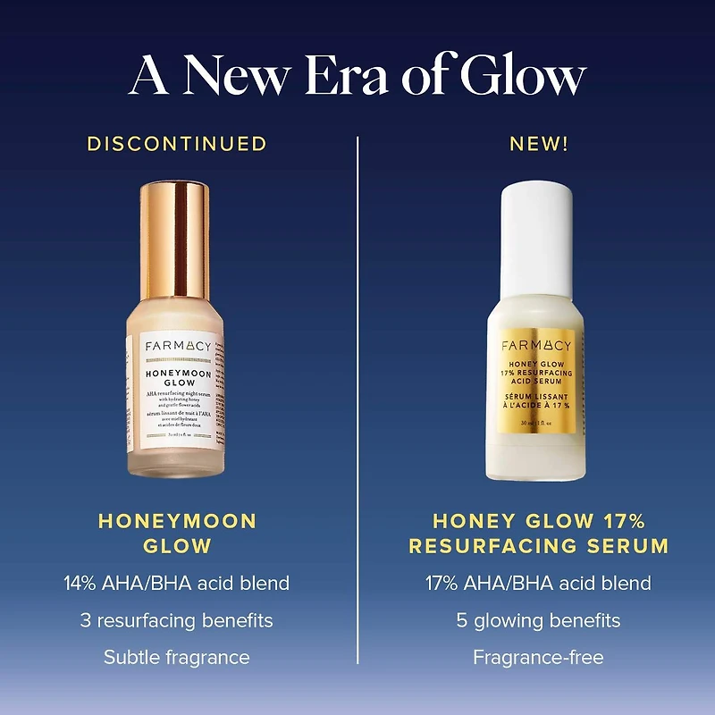 Honey Glow 17% AHA + BHA Resurfacing Acid Serum