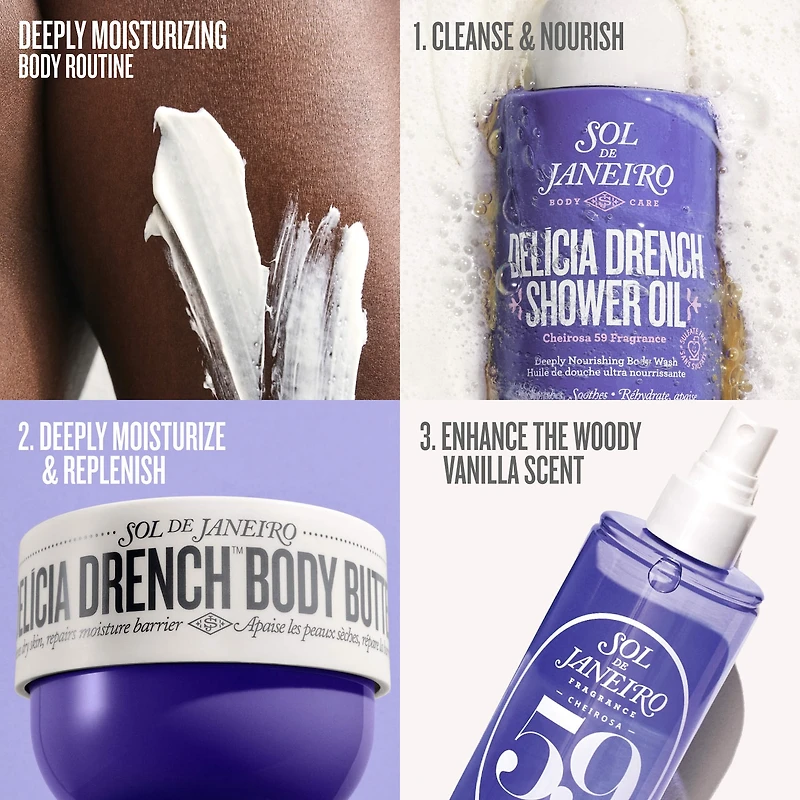 Delícia Drench™ Deeply Moisturizing Body Butter for Dry Skin